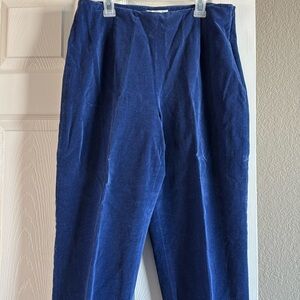 Talbots Blue velvet Pants